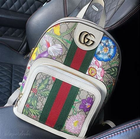 gucci backpack floral|Gucci Backpacks with Floral print .